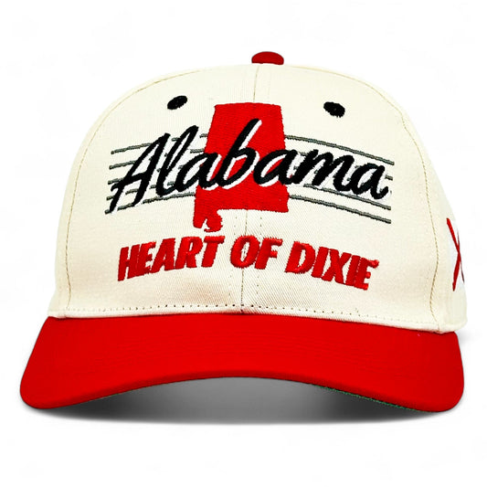 Alabama Snapback Hat - The Bryant-Denny (Cream/Red)