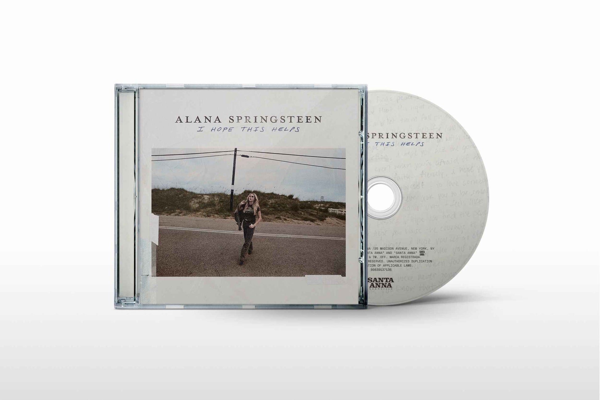 Alana Springsteen - I Hope This Helps (Signed CD) [CD] Music CD