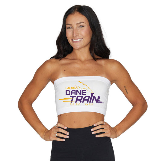 University at Albany White Womens Bandeau Top Officially Licensed
