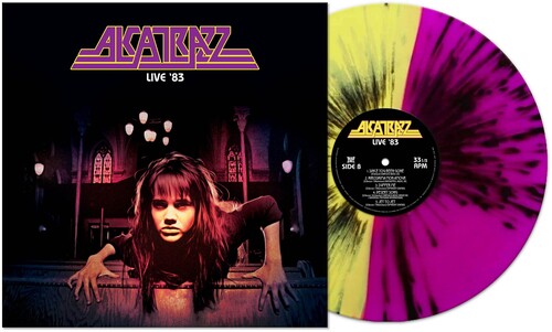 Alcatrazz - Live '83 - YELLOW/ PURPLE SPLIT Vinyl Record