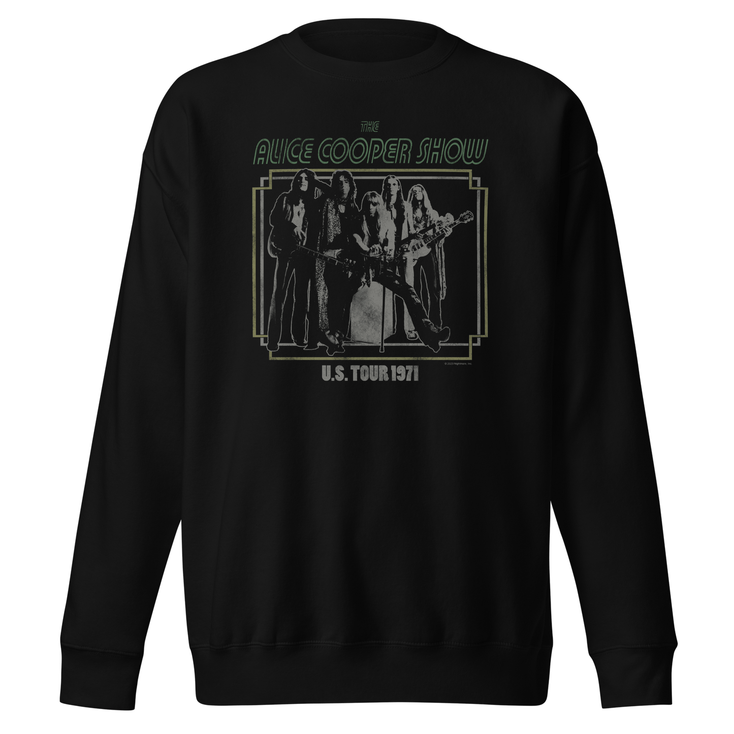Alice Cooper 1971 US Tour Mens Sweatshirt Black