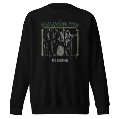 Alice Cooper 1971 US Tour Mens Sweatshirt Black