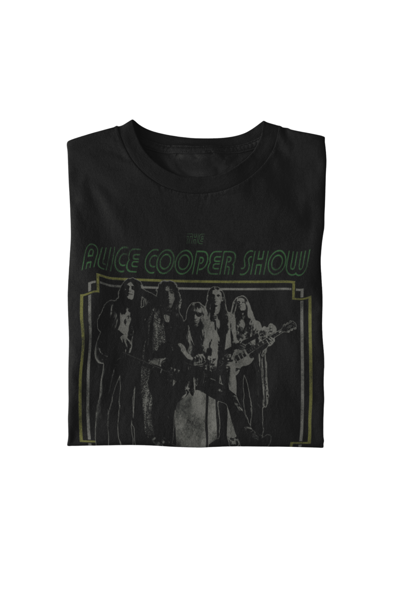 Alice Cooper 1971 US Tour Officially Licensed Mens T Shirt Black