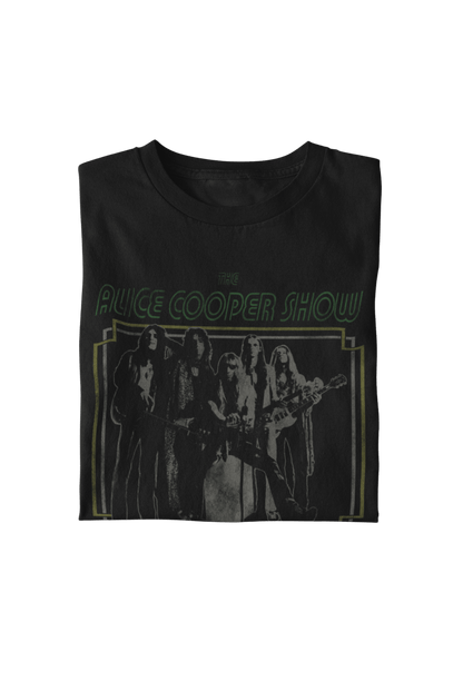Alice Cooper 1971 US Tour Officially Licensed Mens T Shirt Black
