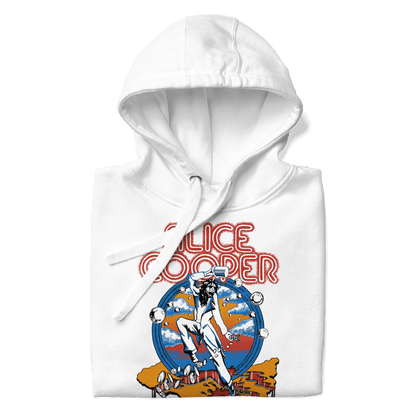 Alice Cooper 1973 Tour Mens Officially Licensed Hoodie White