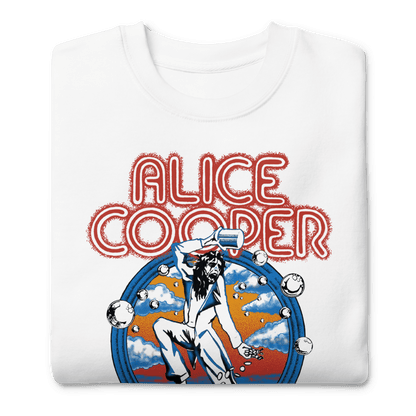 Alice Cooper 1973 Tour Mens Sweatshirt White