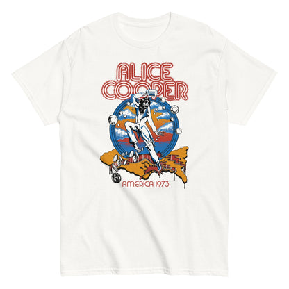 Alice Cooper 1973 Tour Officially Licensed Mens T Shirt White