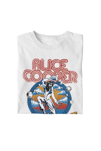 Alice Cooper 1973 Tour Officially Licensed Mens T Shirt White