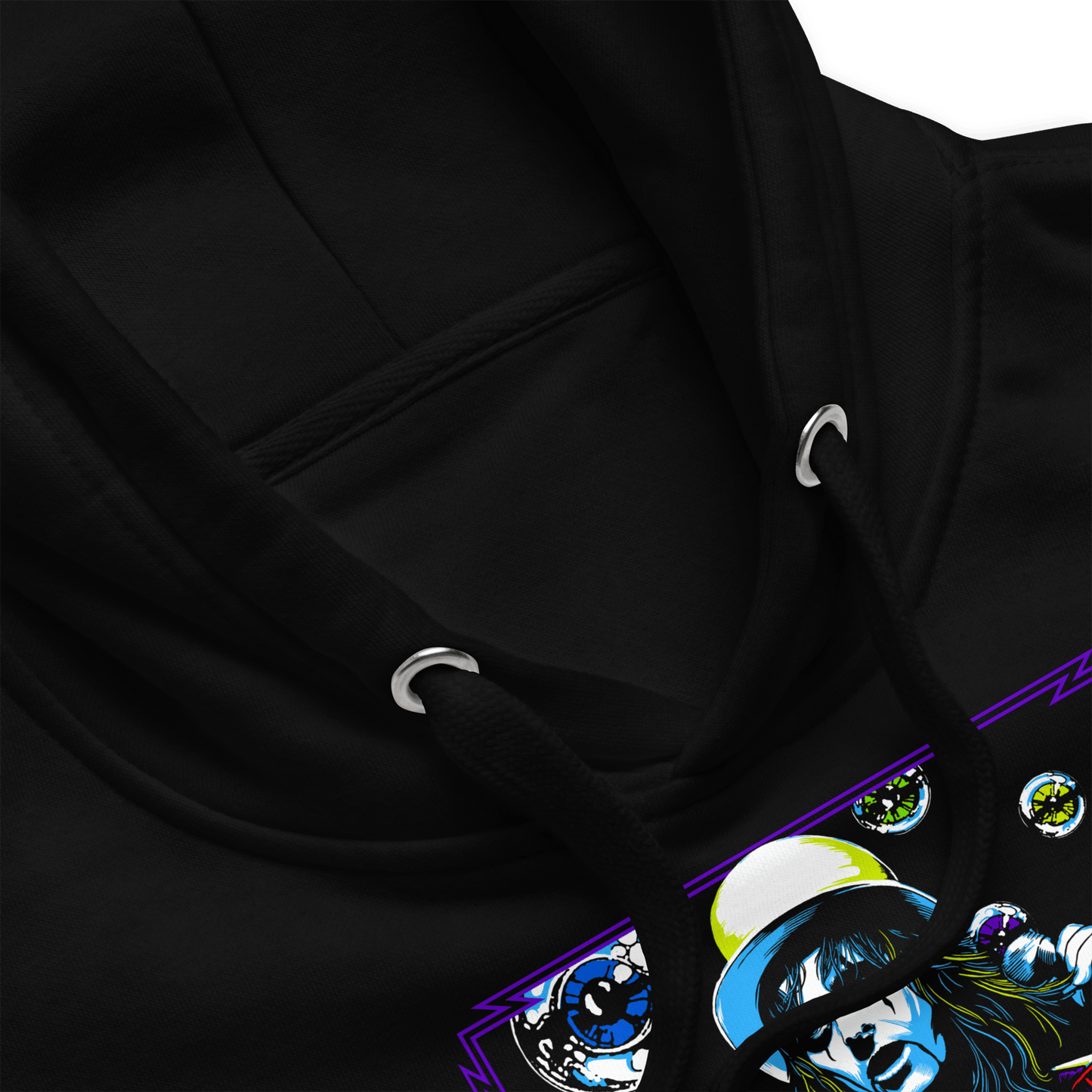 Alice Cooper Bubbles Mens Officially Licensed Hoodie Black