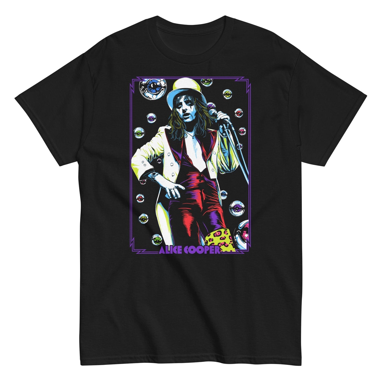 Alice Cooper Bubbles Mens T Shirt Black