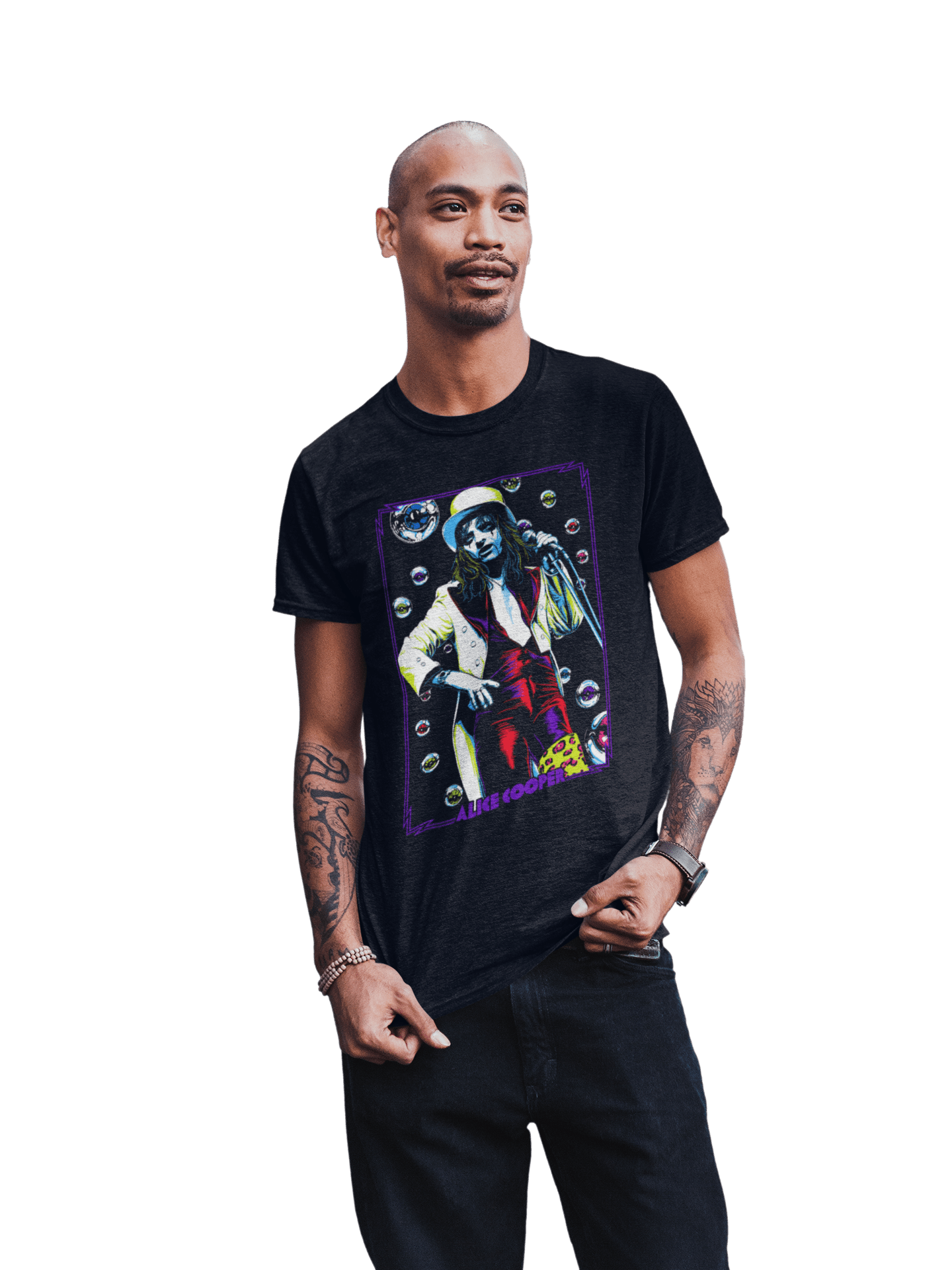 Alice Cooper Bubbles Officially Licensed Mens T Shirt Black