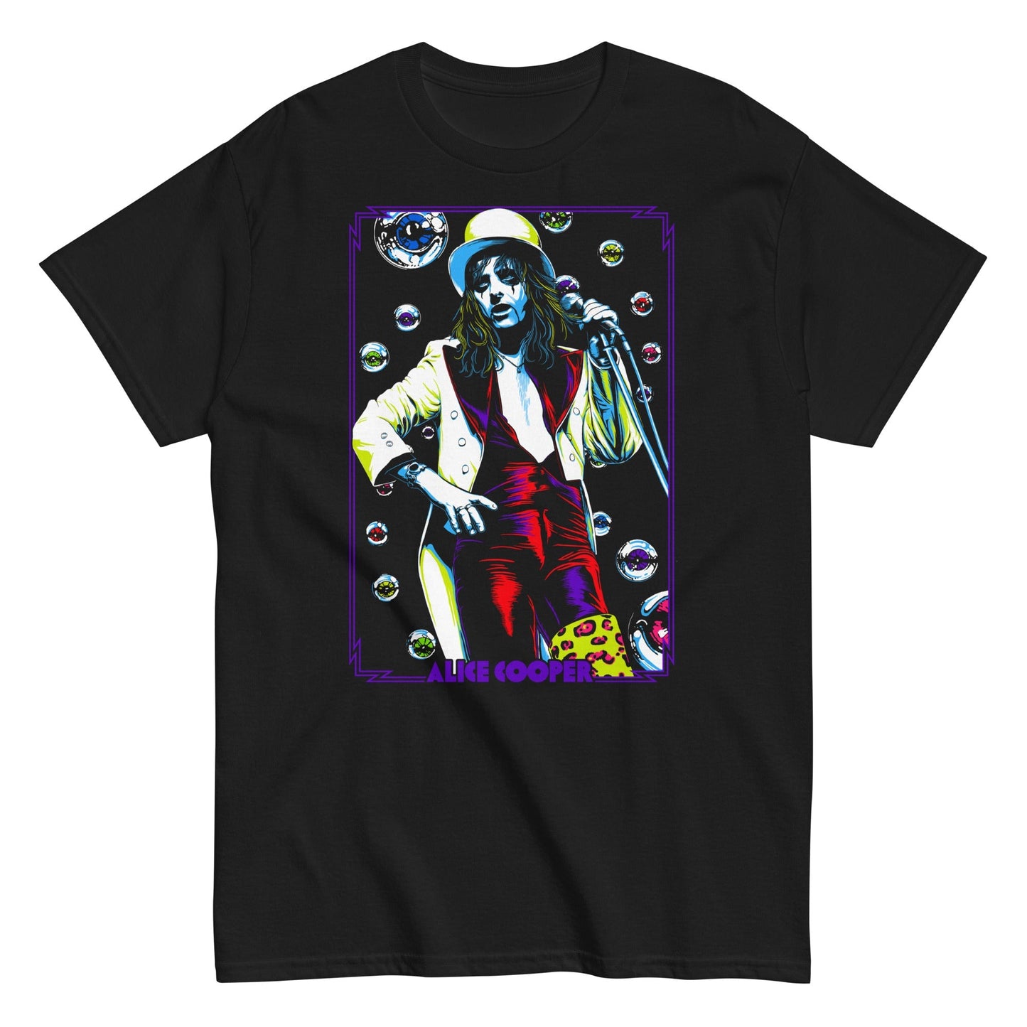 Alice Cooper Bubbles Mens T Shirt Black