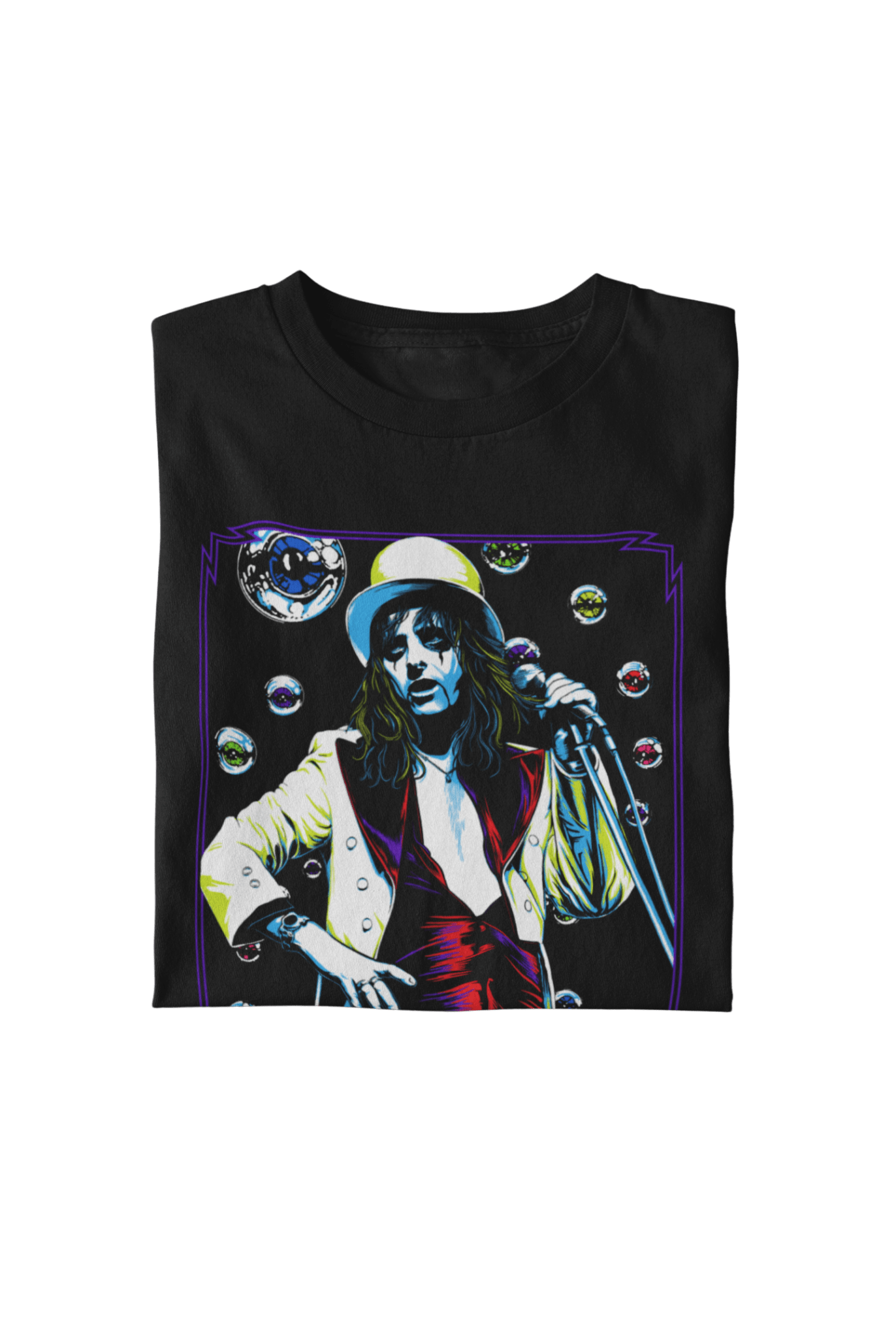 Alice Cooper Bubbles Officially Licensed Mens T Shirt Black
