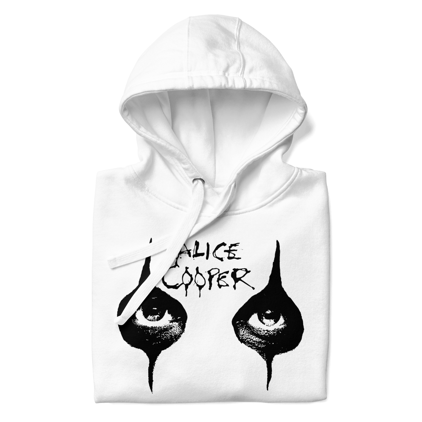 Alice Cooper Eyes Mens Officially Licensed Hoodie White