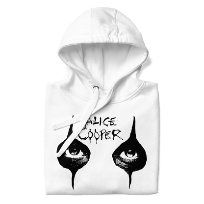 Alice Cooper Eyes Mens Officially Licensed Hoodie White