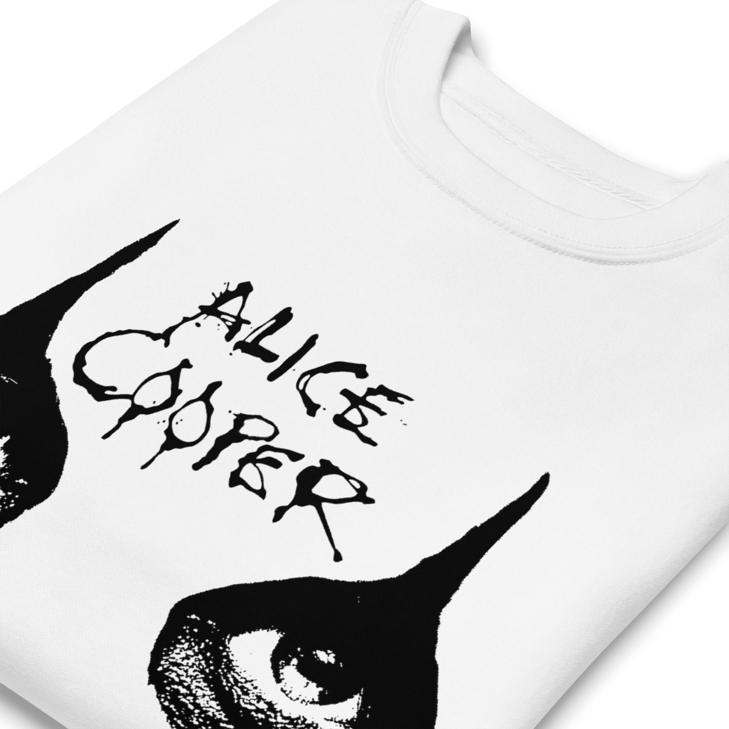 Alice Cooper Eyes Mens Sweatshirt White