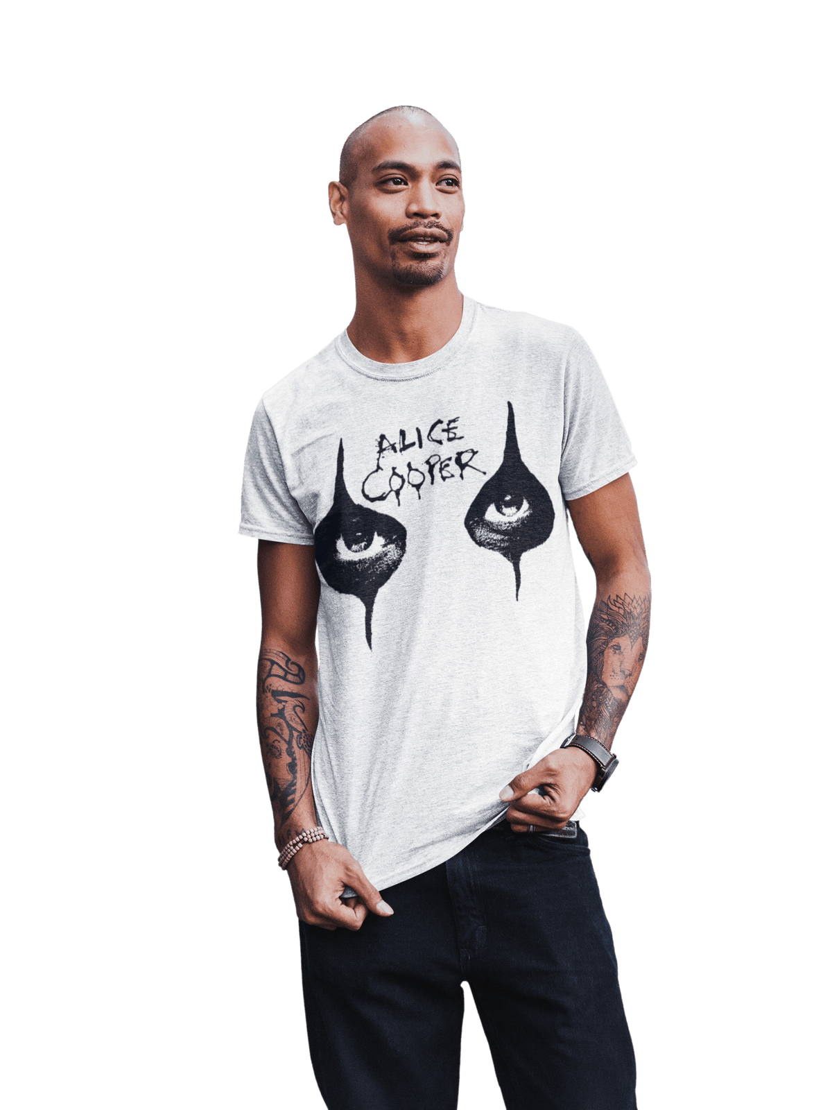 Alice Cooper Eyes Officially Licensed Mens T Shirt White