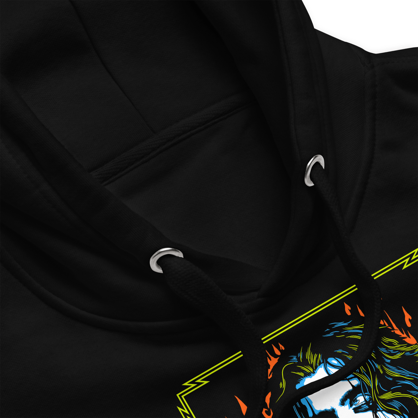 Alice Cooper Flames Mens Officially Licensed Hoodie Black