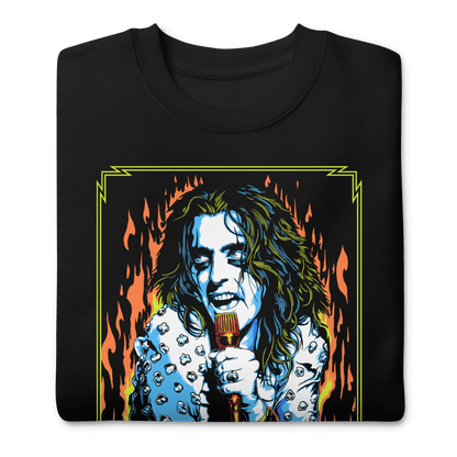 Alice Cooper Flames Mens Sweatshirt Black
