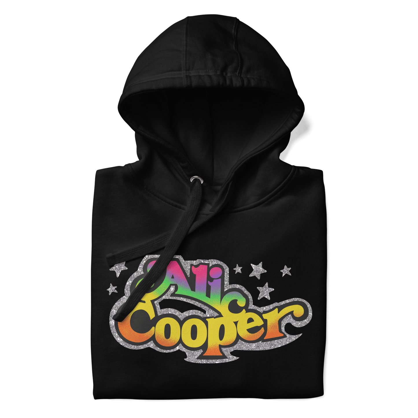 Alice Cooper Gradient Star Mens Officially Licensed Hoodie Black