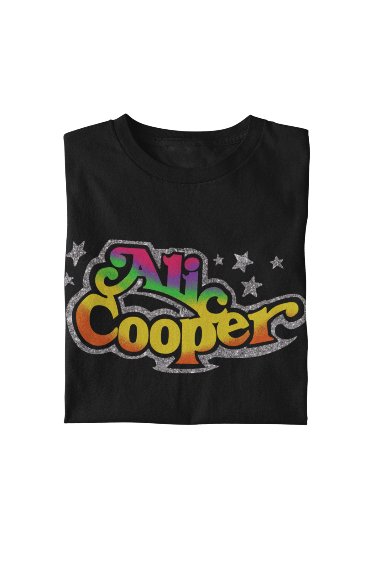 Alice Cooper Gradient Star Officially Licensed Mens T Shirt Black