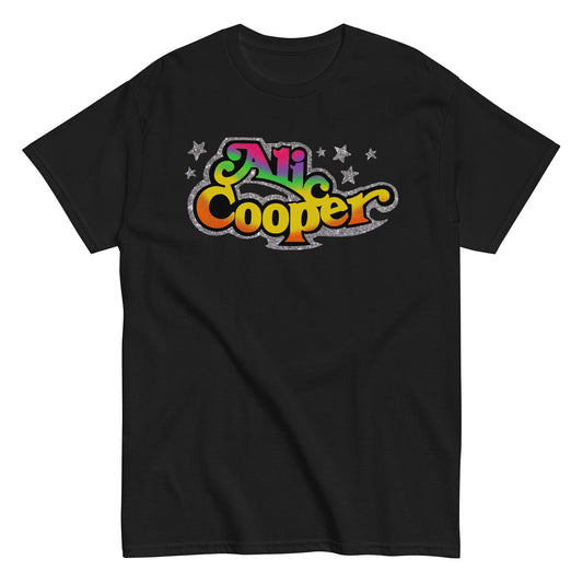 Alice Cooper Gradient Star Mens T Shirt Black