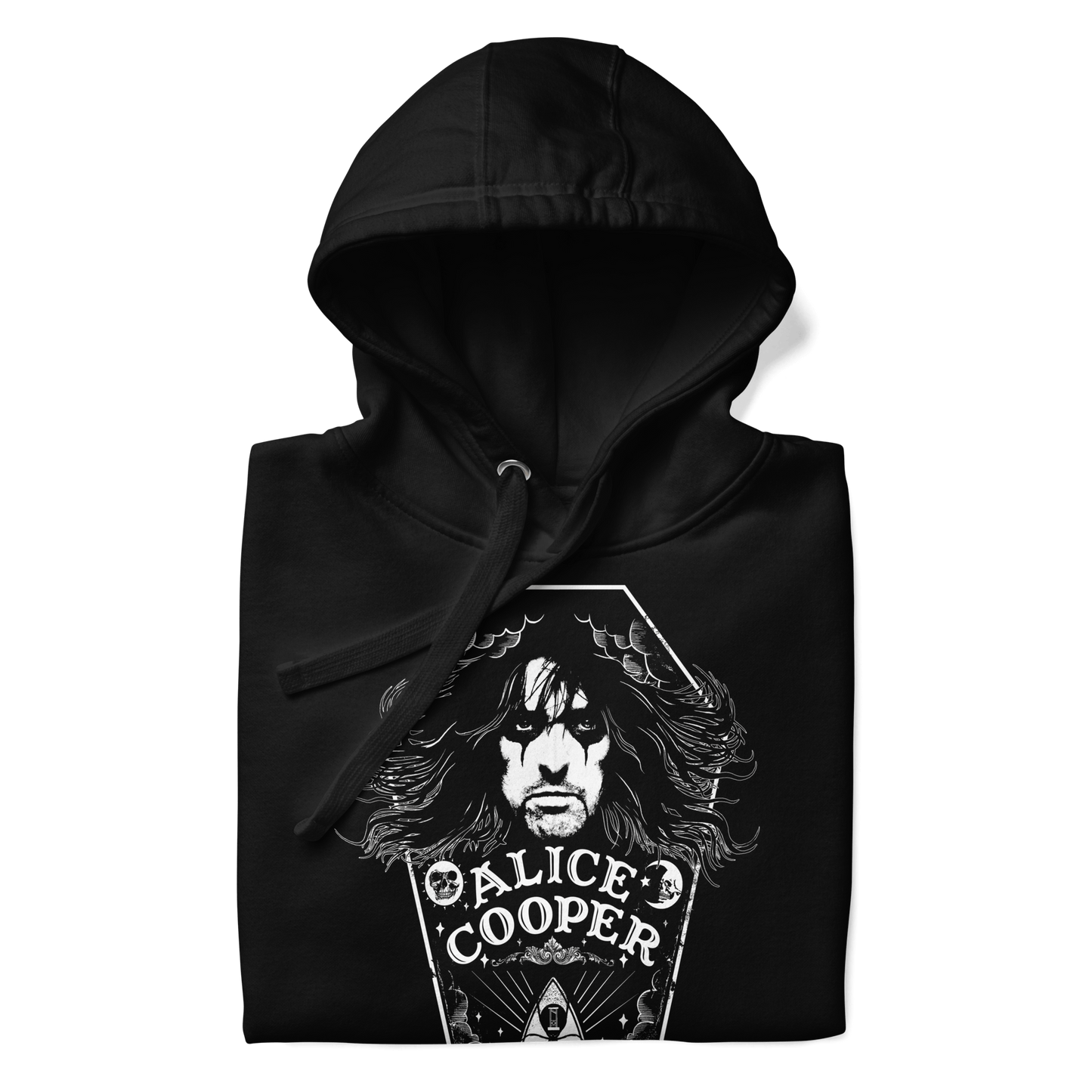Alice Cooper Hair Mens Officially Licensed Hoodie Black