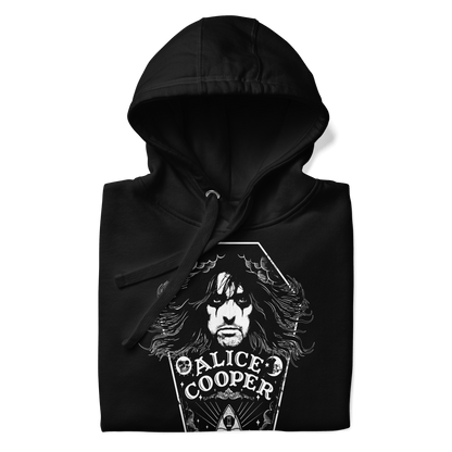 Alice Cooper Hair Mens Officially Licensed Hoodie Black