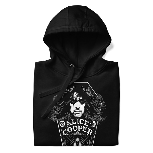 Alice Cooper Hair Mens Officially Licensed Hoodie Black