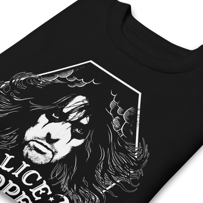 Alice Cooper Hair Mens Sweatshirt Black