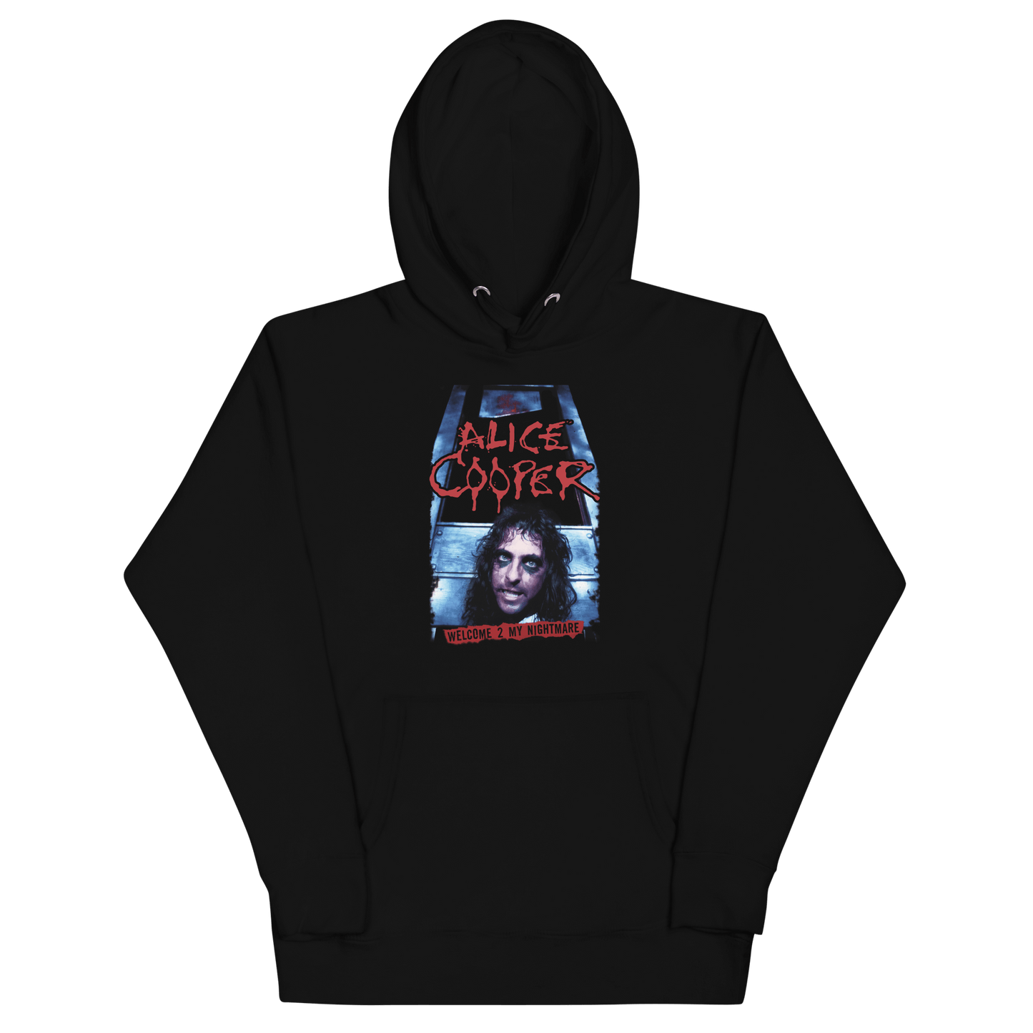 Alice Cooper Nightmare Mens Officially Licensed Hoodie Black