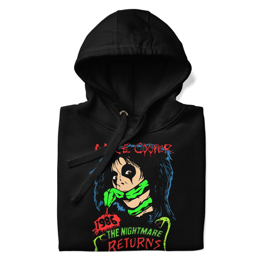 Alice Cooper Nightmare Returns Mens Officially Licensed Hoodie Black