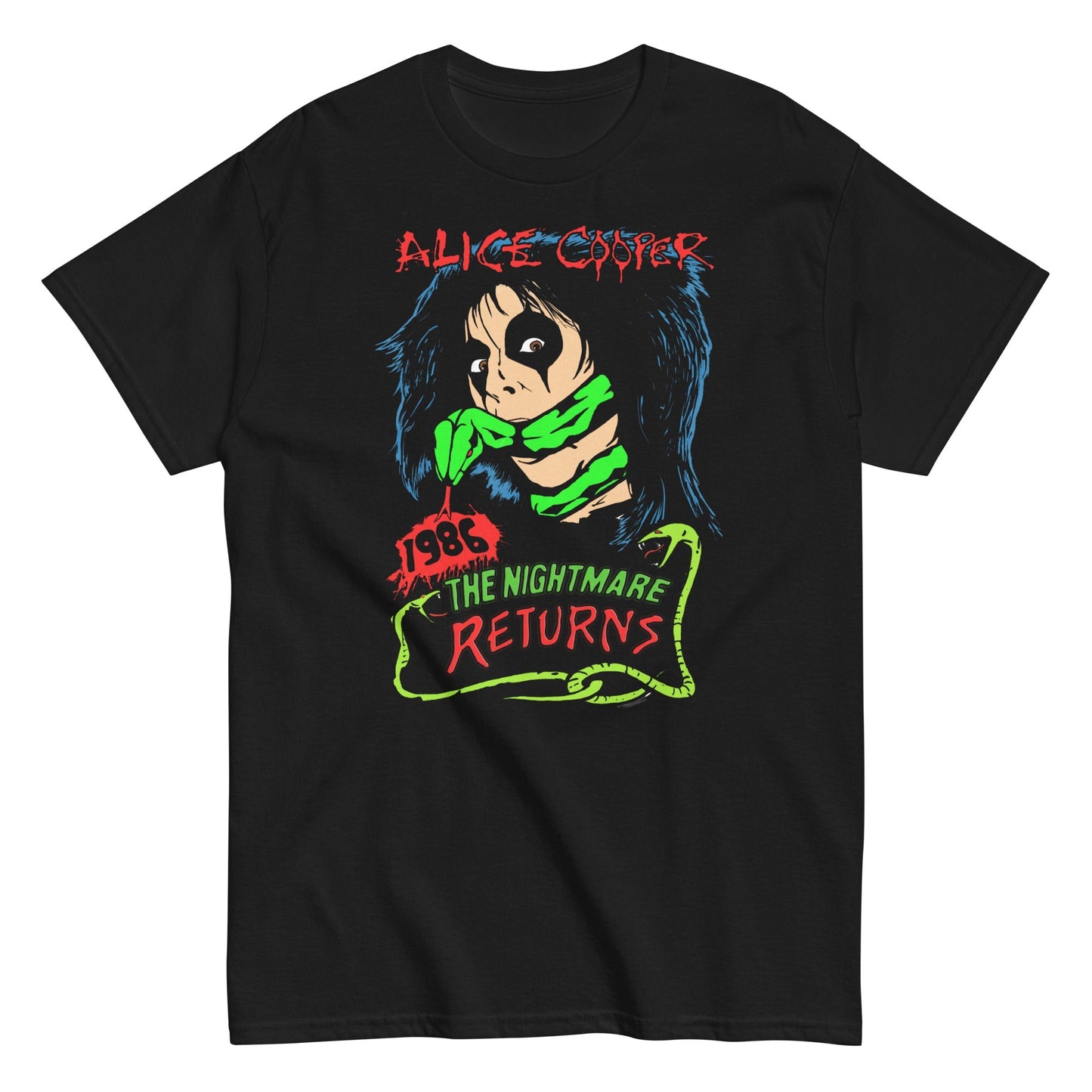 Alice Cooper Nightmare Returns Mens T Shirt Black