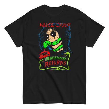 Alice Cooper Nightmare Returns Officially Licensed Mens T Shirt Black