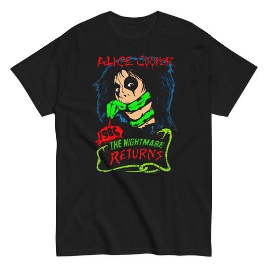 Alice Cooper Nightmare Returns Mens T Shirt Black