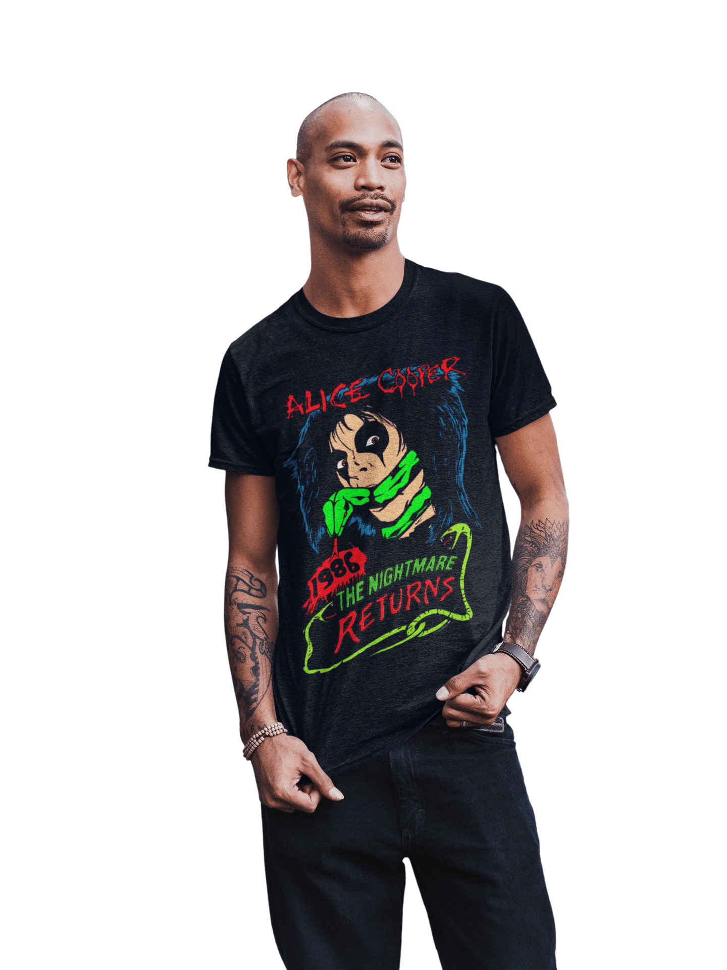 Alice Cooper Nightmare Returns Officially Licensed Mens T Shirt Black