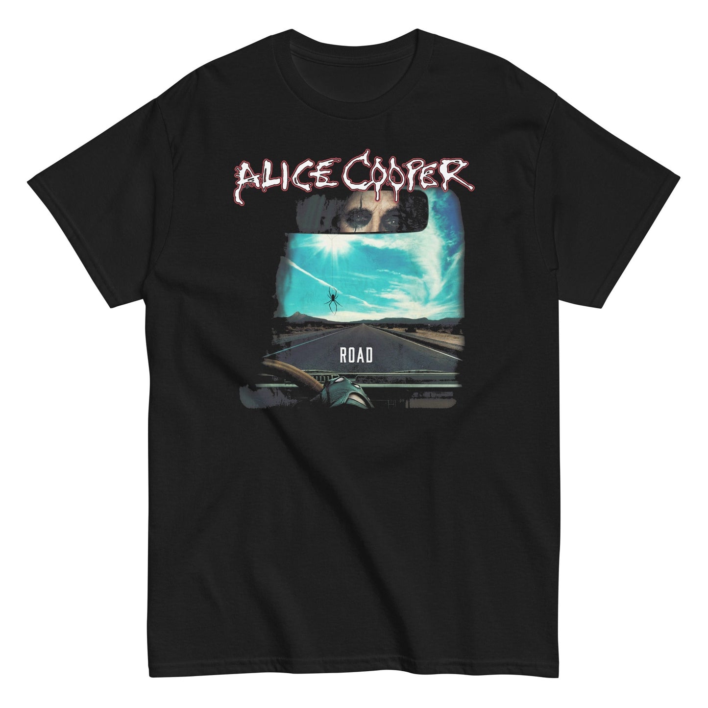 Alice Cooper On The Road Mens T-Shirt Black