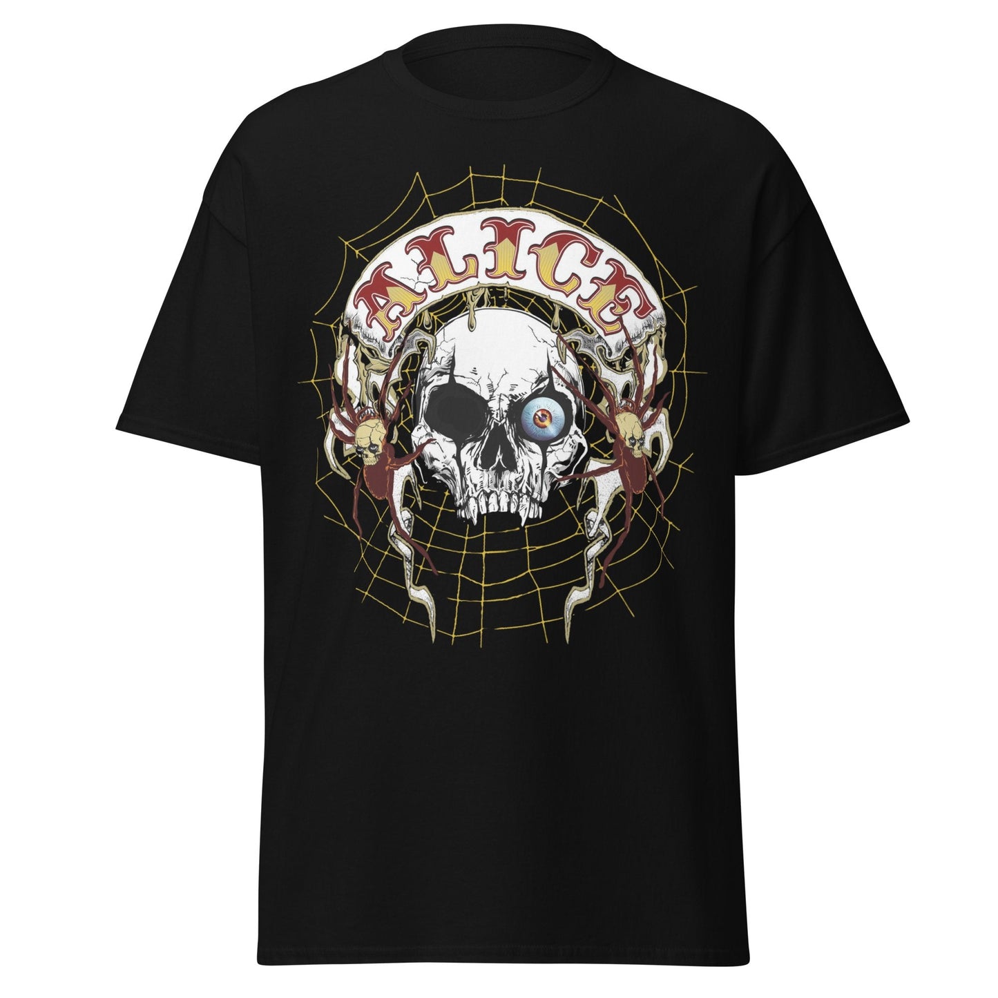 Alice Cooper One Eyed Skull Jumbo Print Mens T Shirt Black