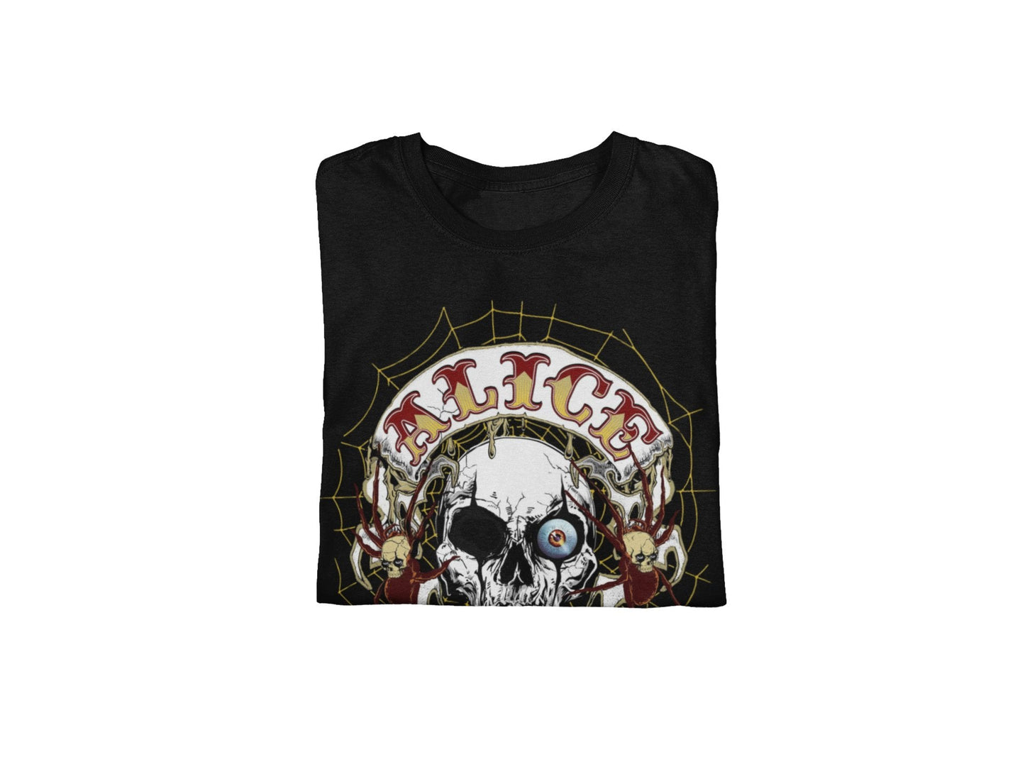 Alice Cooper One Eyed Skull Jumbo Print Mens T Shirt Black