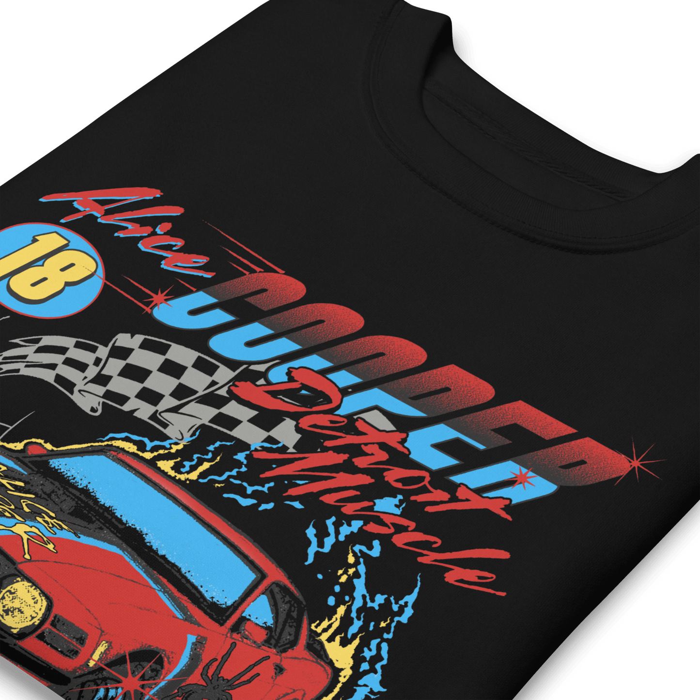 Alice Cooper Racecar Mens Sweatshirt Black