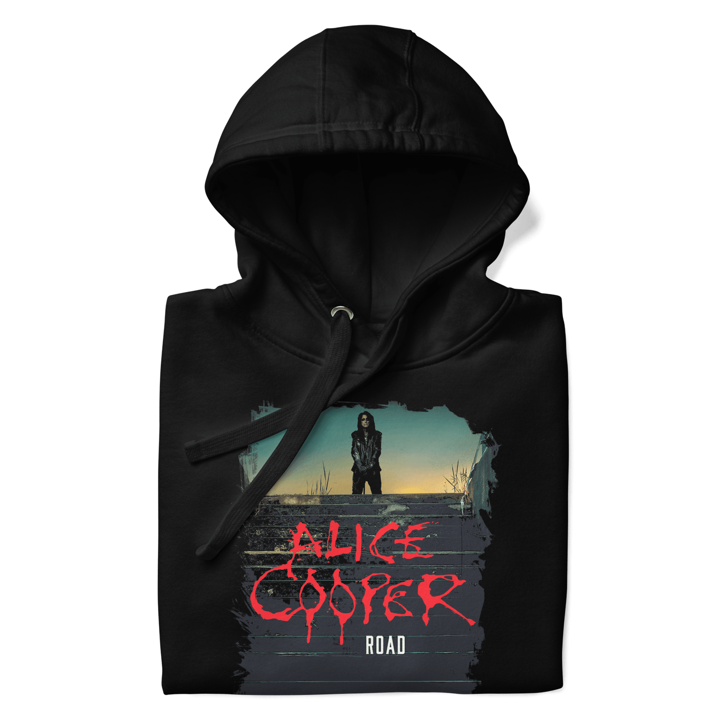 Alice Cooper Road Mens Officially Licensed Hoodie Black