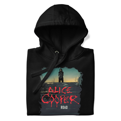 Alice Cooper Road Mens Officially Licensed Hoodie Black