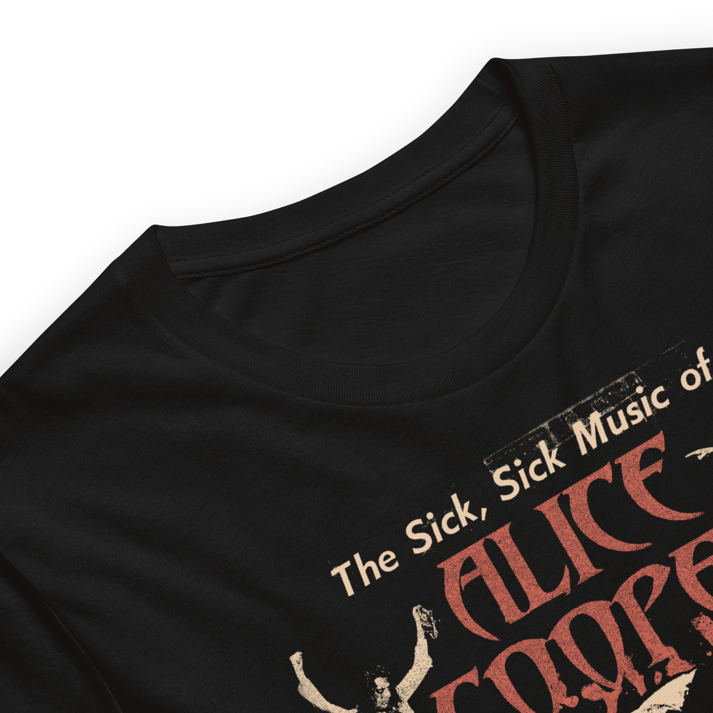 Alice Cooper Sick Sick Jumbo Print Officially Licensed Mens T Shirt Black
