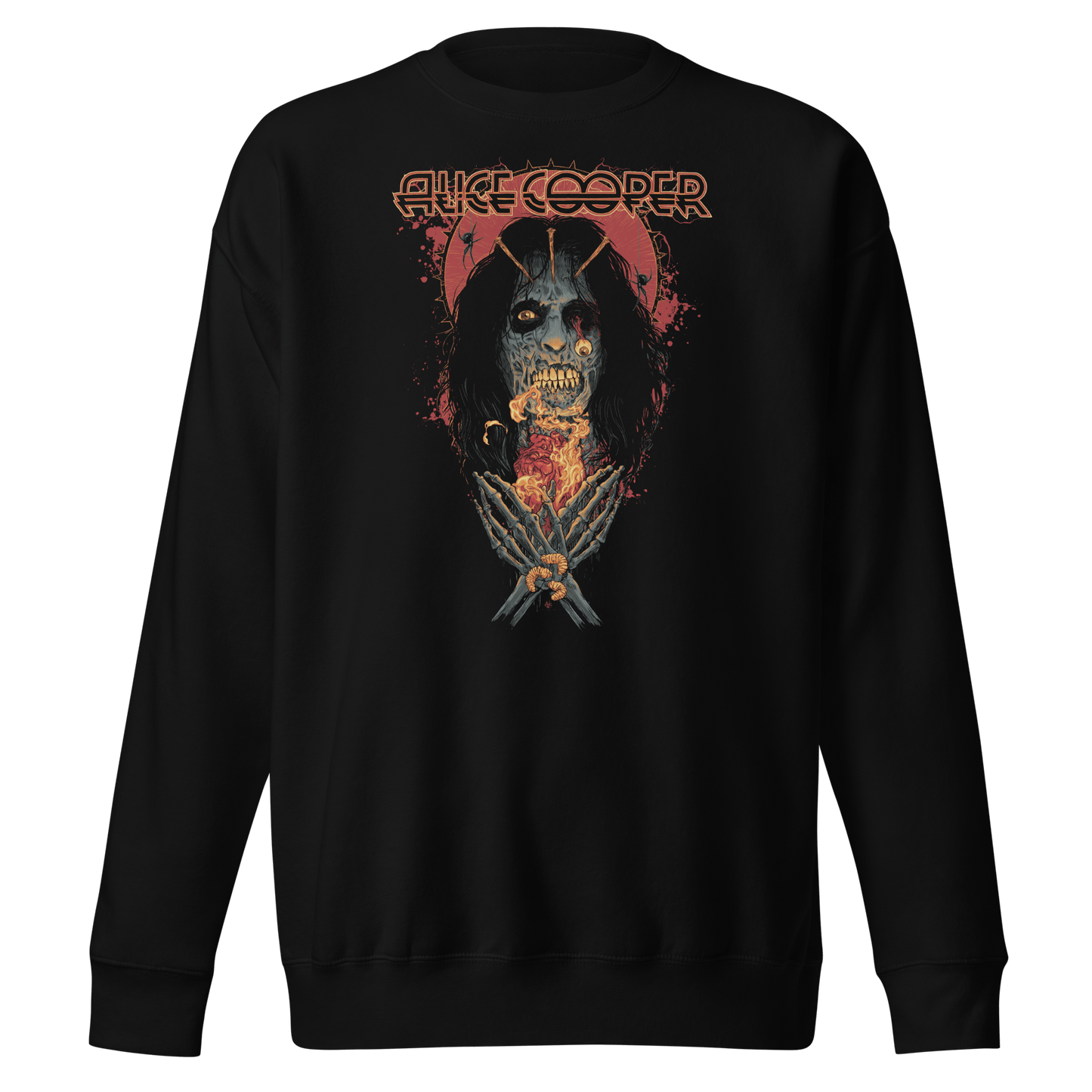 Alice Cooper Skeleton Mens Sweatshirt Black