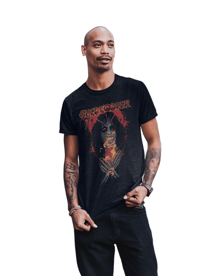 Alice Cooper Skeleton Officially Licensed Mens T Shirt Black