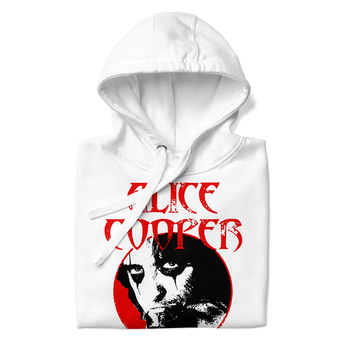 Alice Cooper Staring Mens Officially Licensed Hoodie White