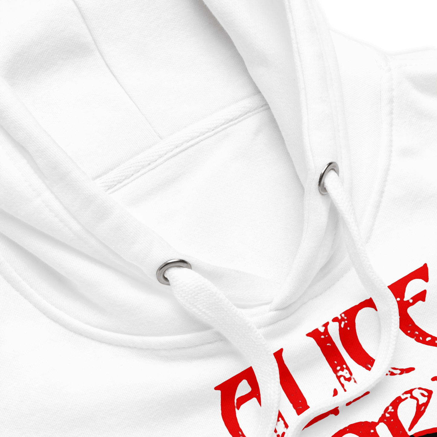 Alice Cooper Staring Mens Officially Licensed Hoodie White