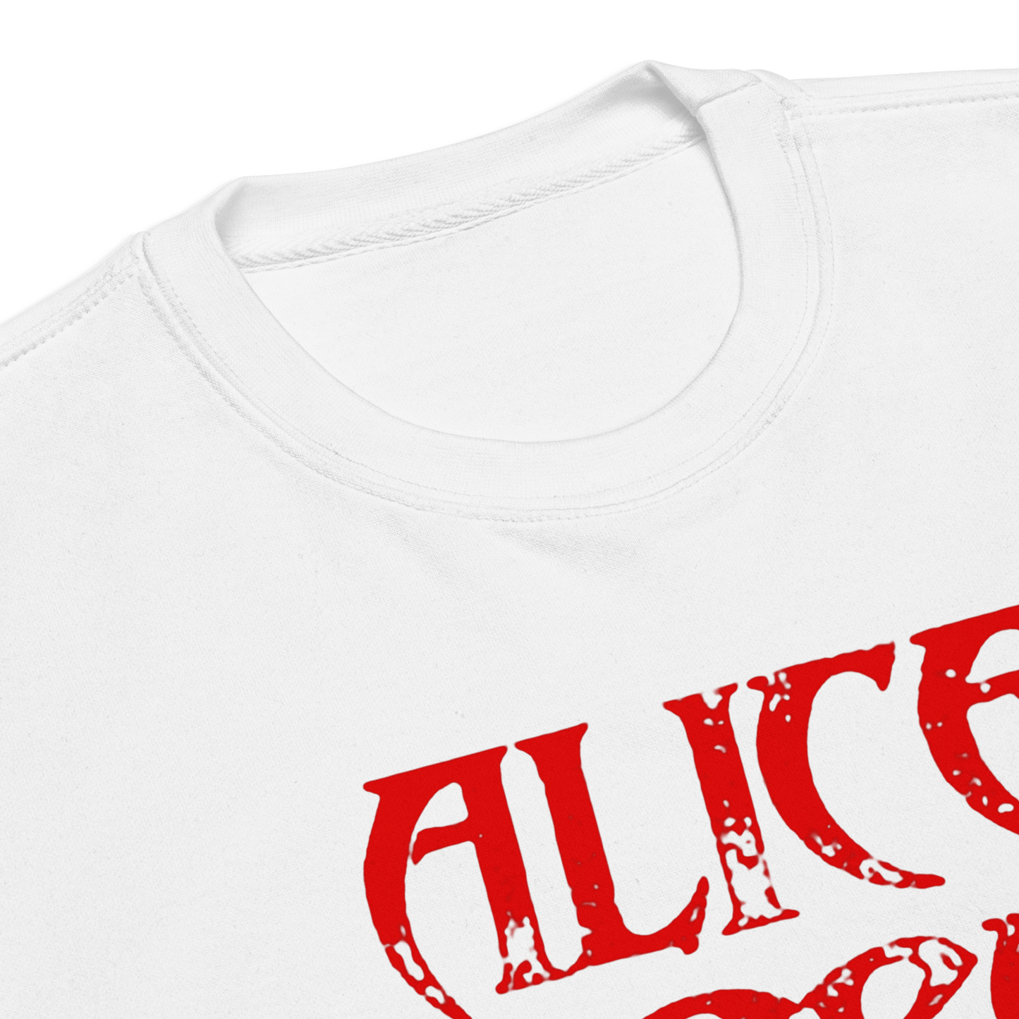 Alice Cooper Staring Mens Sweatshirt White