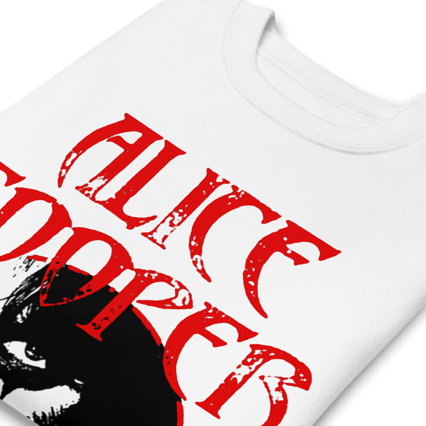 Alice Cooper Staring Mens Sweatshirt White