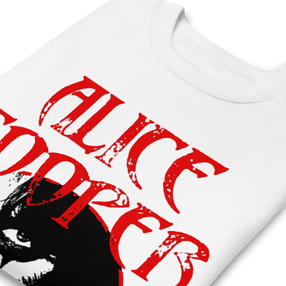 Alice Cooper Staring Mens Sweatshirt White